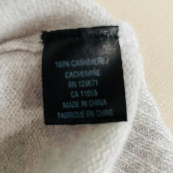 Skull Cashmere Gray Logo Sweater - Picture 5 of 6